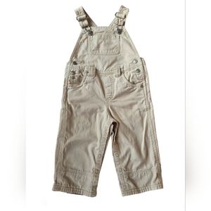 Vintage Y2K 2002 Gymboree beige khaki overalls